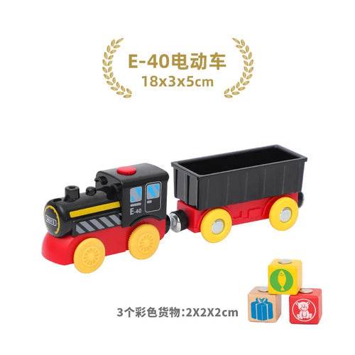 Magnetic Battery-Powered Kids Train Set with Realistic Locomotive Fun - ToylandEU