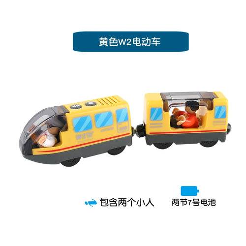 Magnetic Battery-Powered Kids Train Set with Realistic Locomotive Fun - ToylandEU