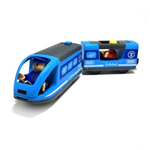 Magnetic Battery-Powered Kids Train Set with Realistic Locomotive Fun - ToylandEU