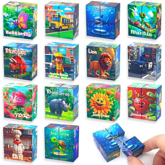  Magnetic Block Puzzle | 2Pc Or 5Pc Set | Toylandeu™ 