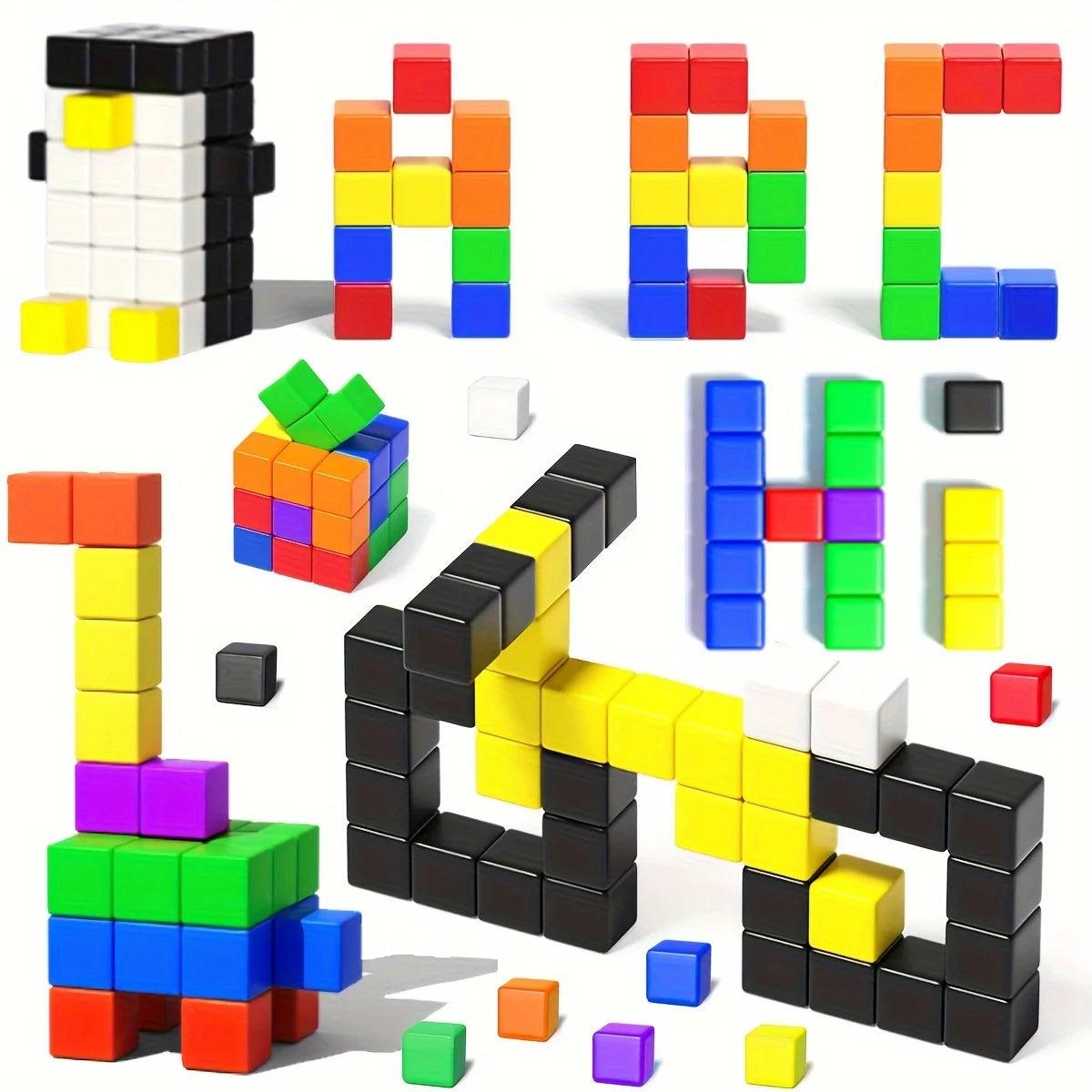  Magnetic Blocks | 2cm Cubes, 48/100 PCS | Toylandeu™ 