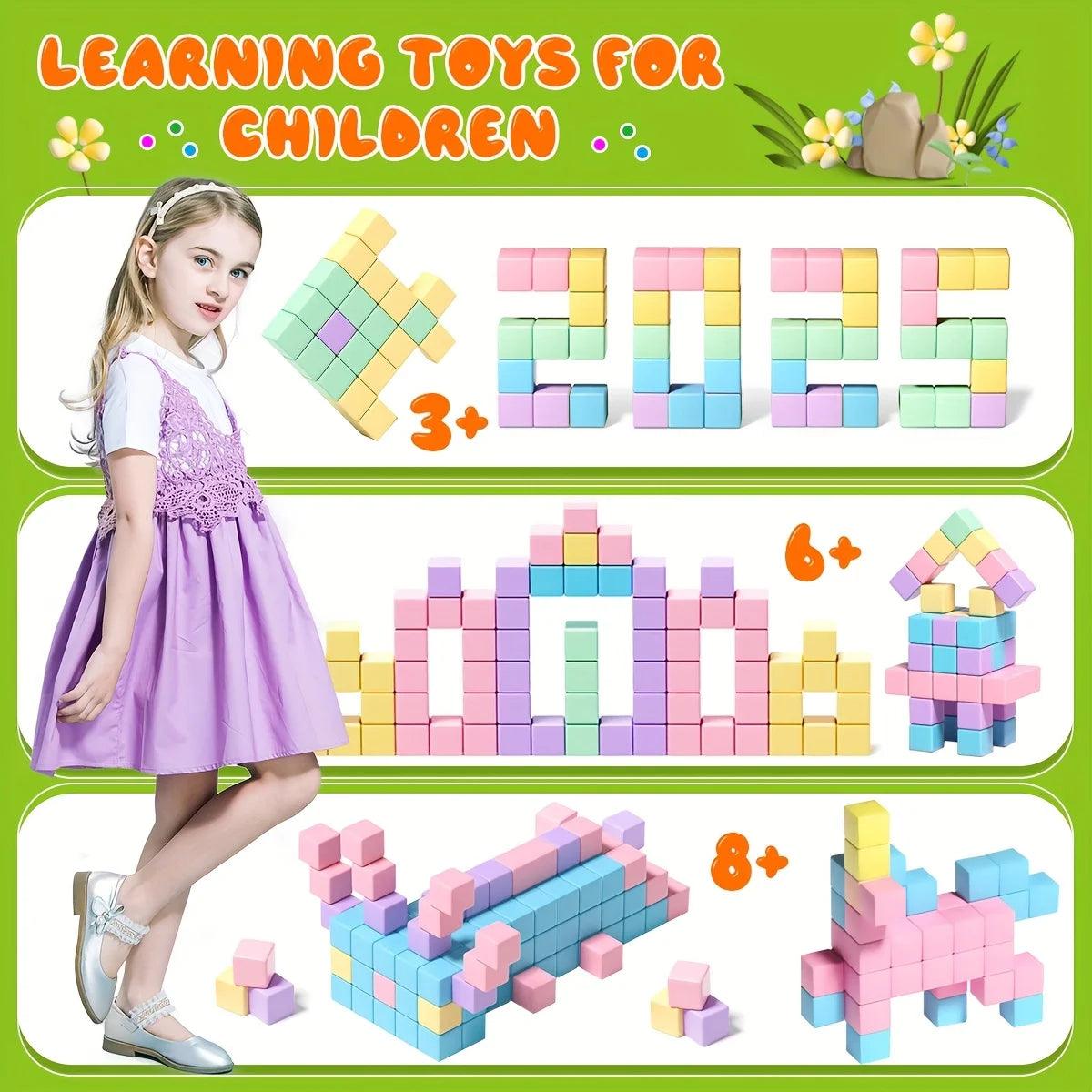  Magnetic Blocks | Big Size Cube | Toylandeu™ 