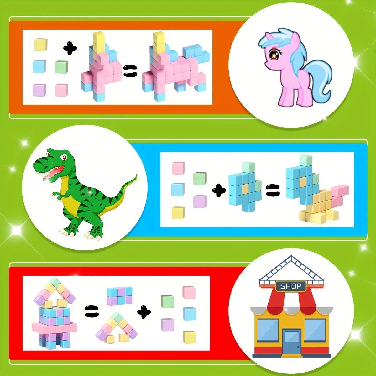  Magnetic Blocks | Big Size Cube | Toylandeu™ 