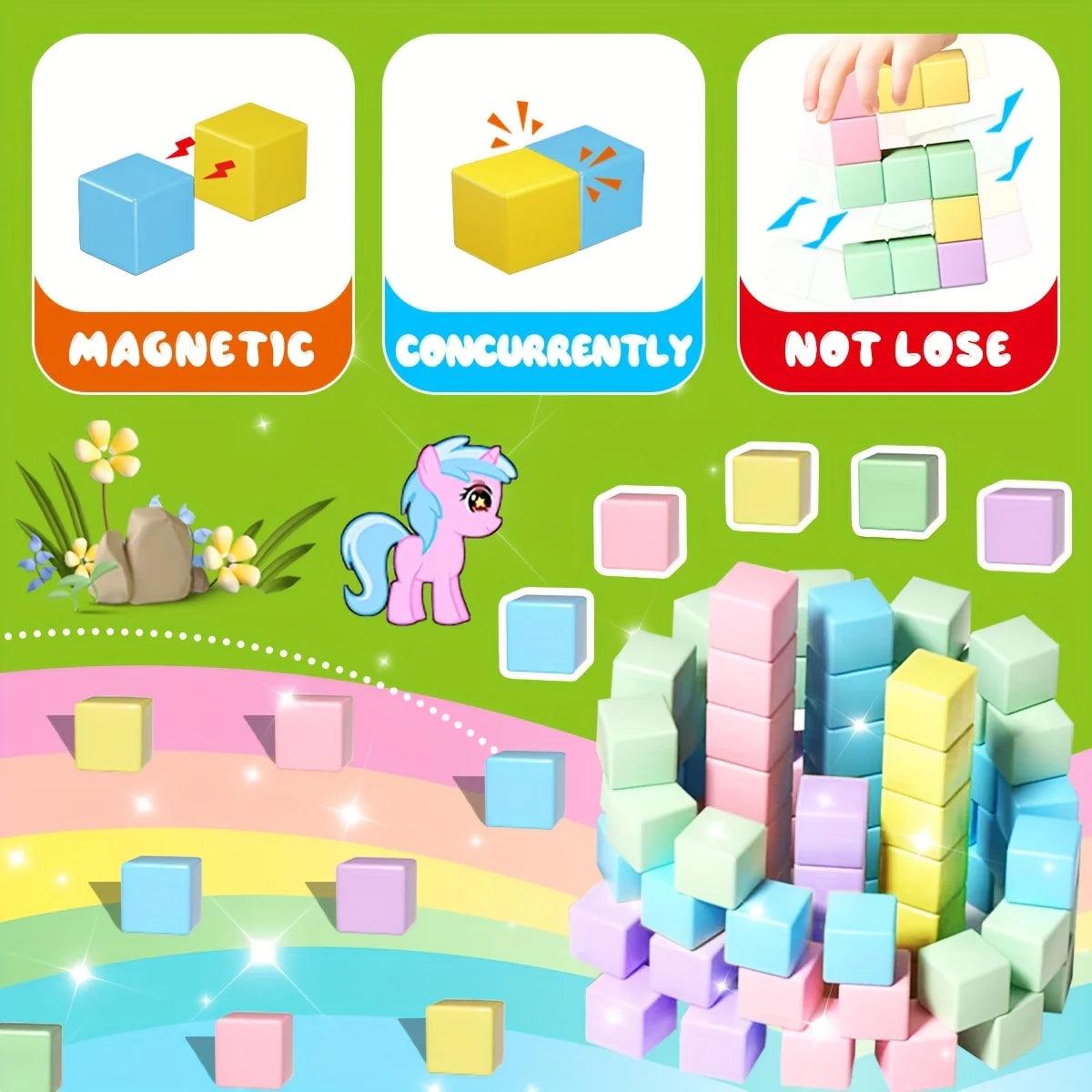 Magnetic Blocks | Big Size Cube | Toylandeu™ 