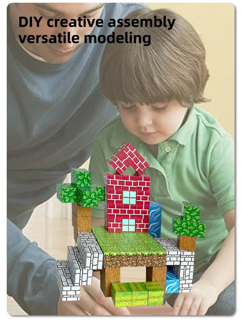 Magnetic Blocks Build Magnet Mine World Set for Kids Toys - ToylandEU