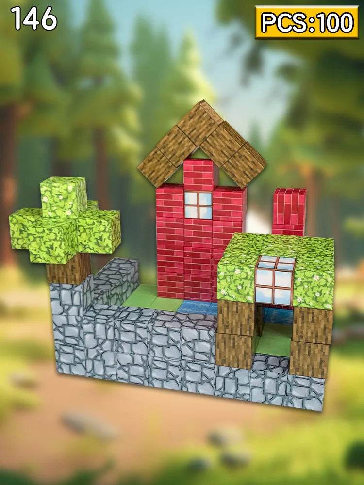 Magnetic Blocks Build Magnet Mine World Set for Kids Toys - ToylandEU