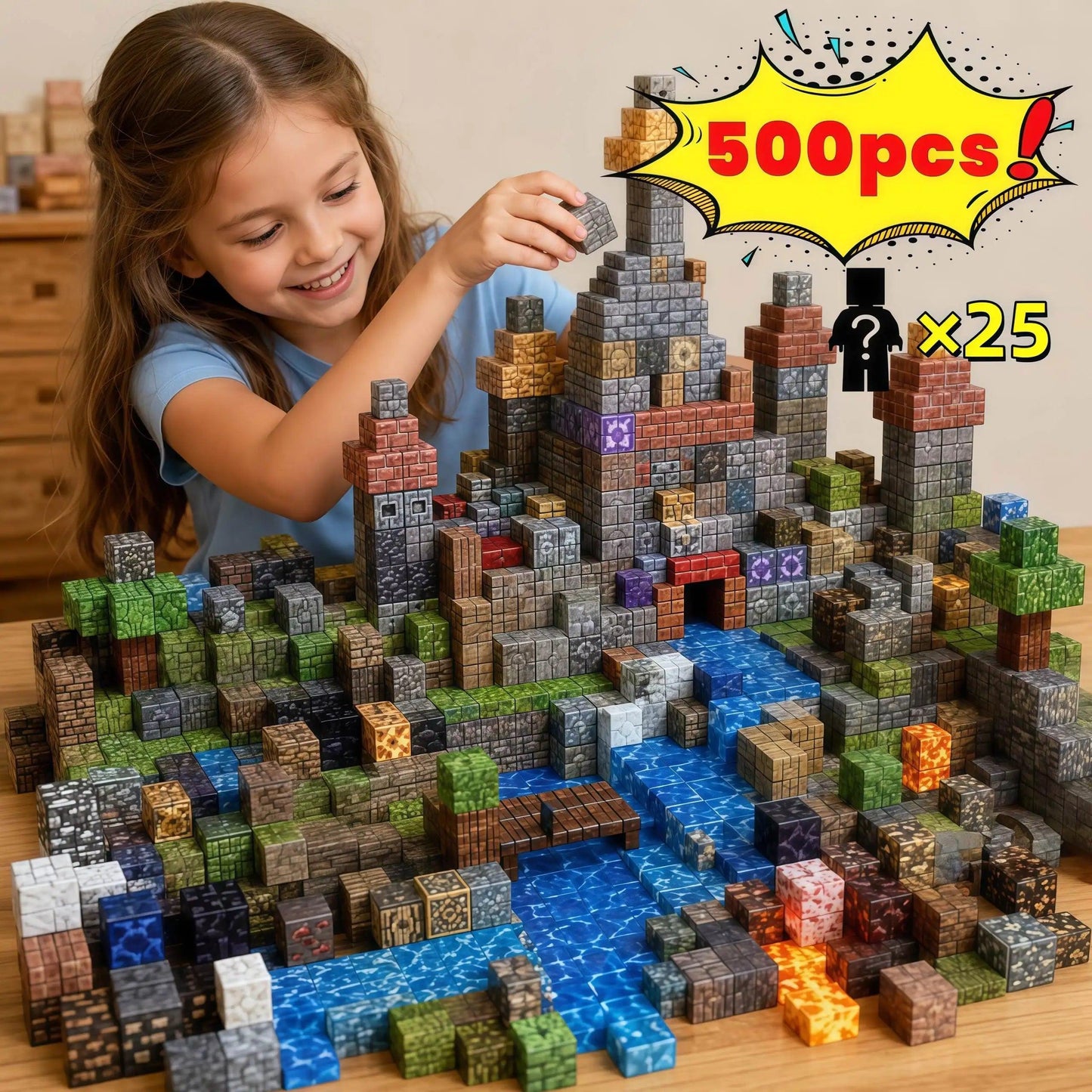  Magnetic Blocks | Micro And Large Blocks | Toylandeu™ 