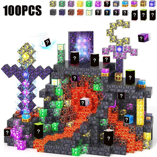  Magnetic Blocks | Mine World Cube | Toylandeu™ 
