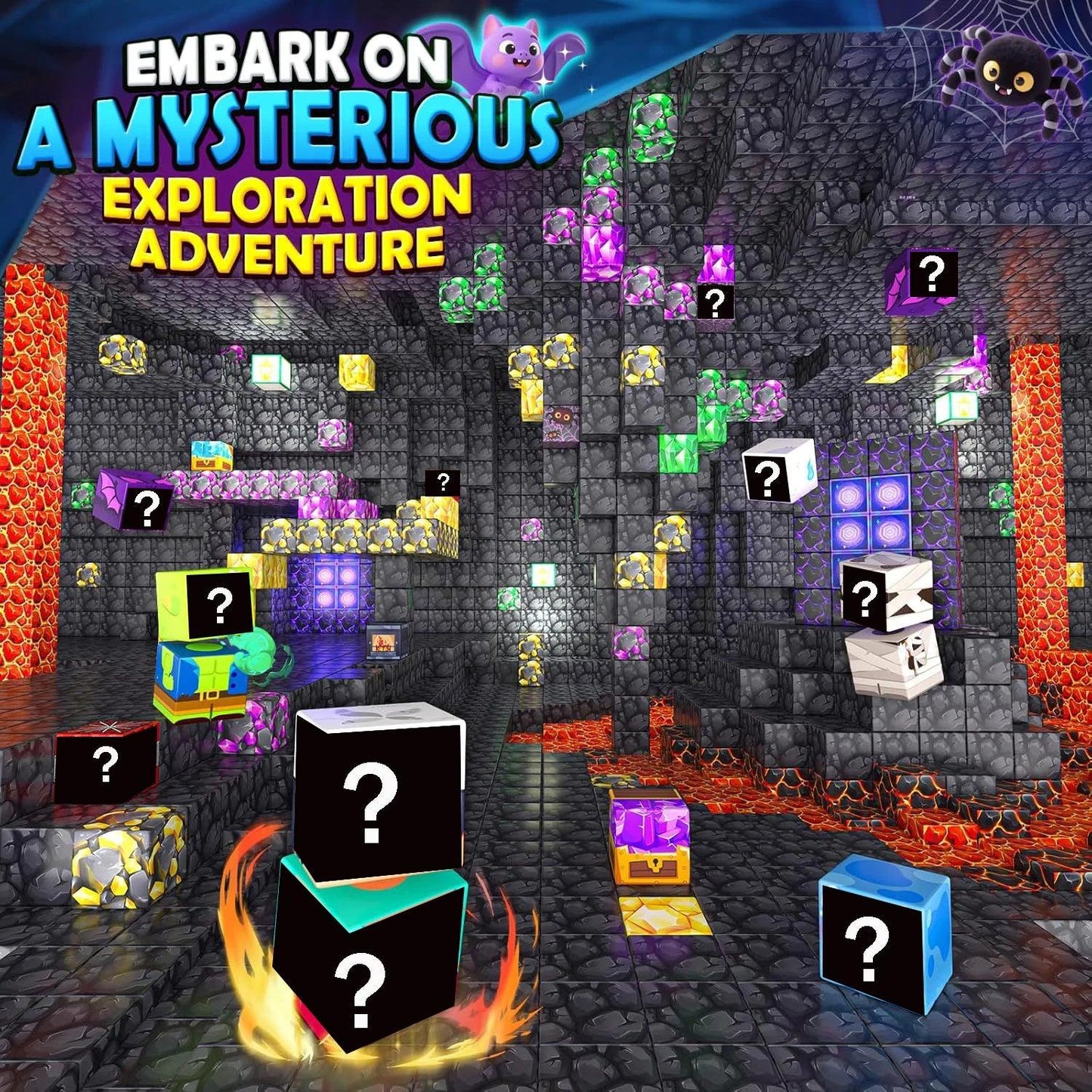  Magnetic Blocks | Mine World Cube | Toylandeu™ 