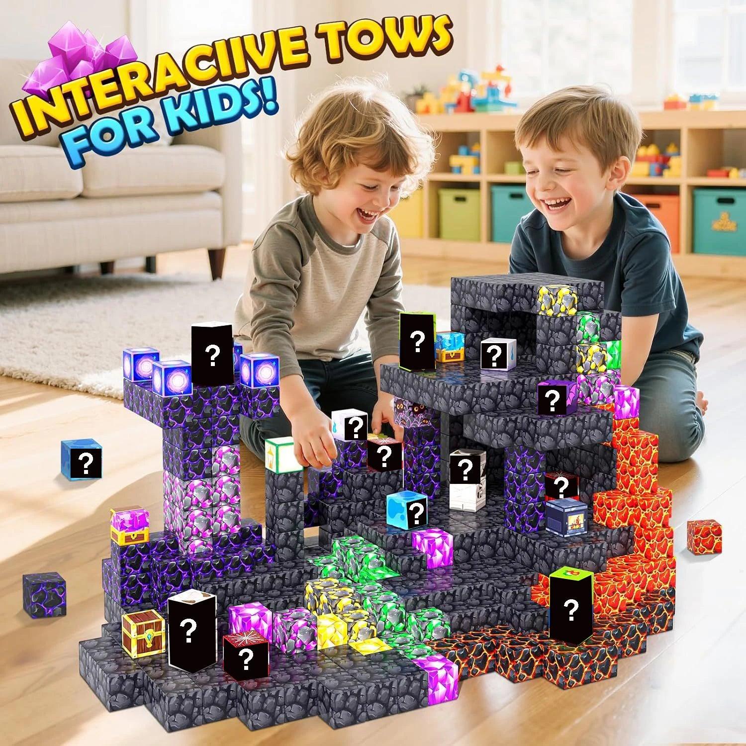  Magnetic Blocks | Mine World Cube | Toylandeu™ 