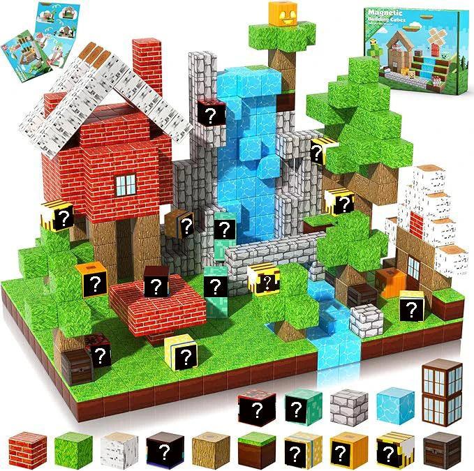  Magnetic Blocks | Mine World Cube | Toylandeu™ 