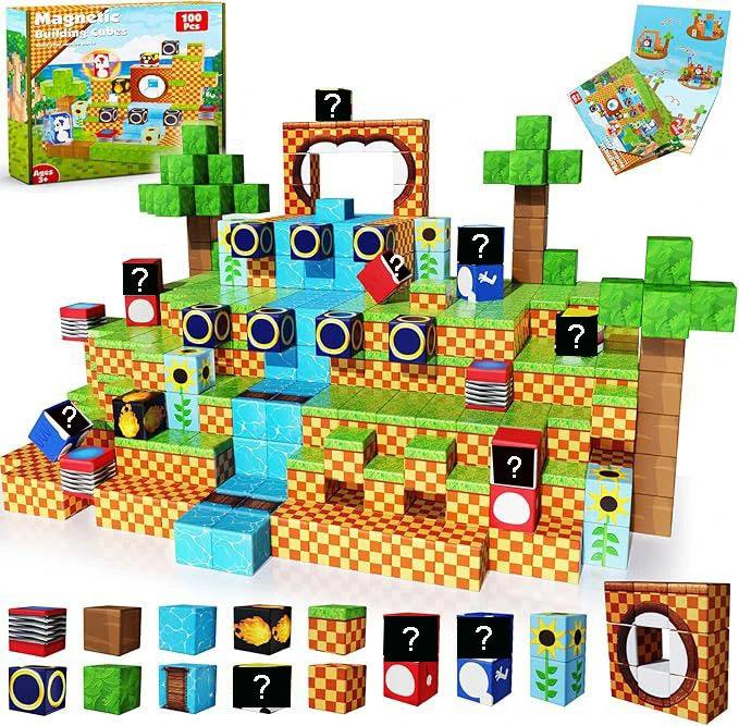  Magnetic Blocks | Mine World Cube | Toylandeu™ 