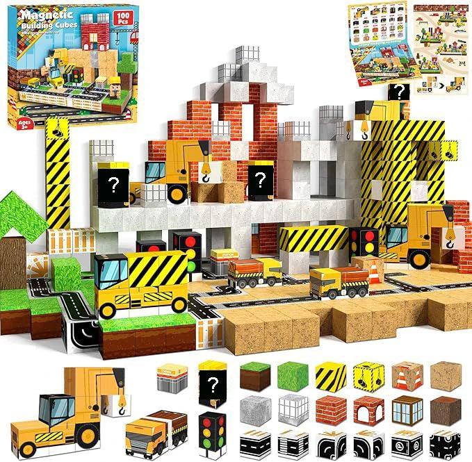  Magnetic Blocks | Mine World Cube | Toylandeu™ 