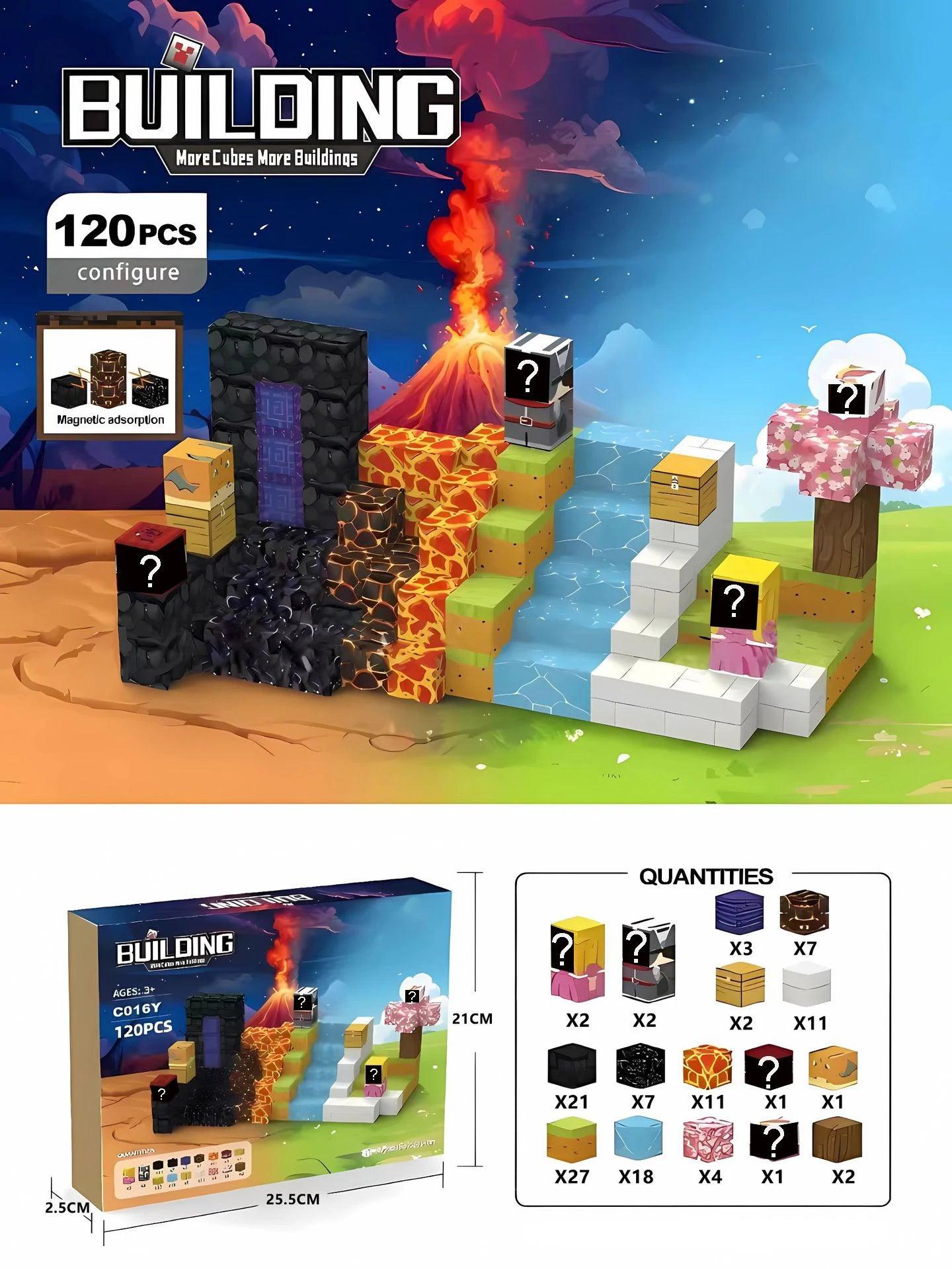  Magnetic Blocks | Mine World Cube | Toylandeu™ 