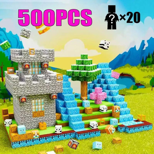  Magnetic Building Blocks | 10-500 Pieces | Toylandeu™ 