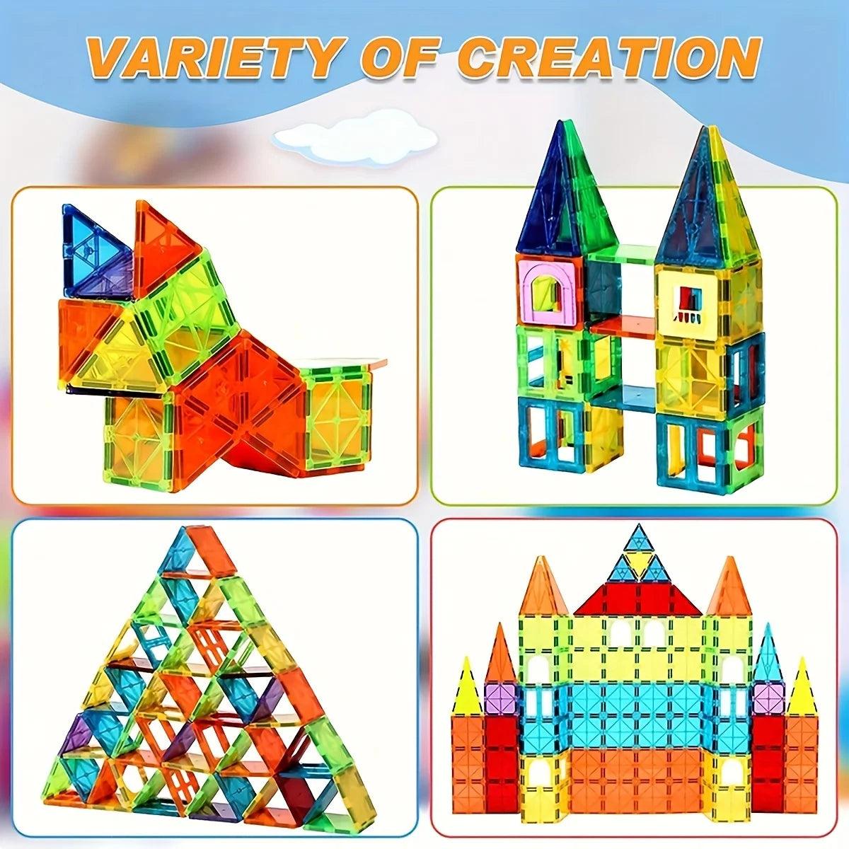  Magnetic Building Blocks | 3D Puzzle | Toylandeu 