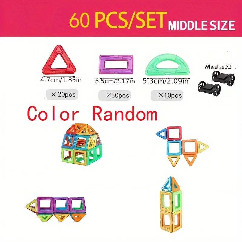 Magnetic Building Blocks | 50 Pieces BPA Free | Toylandeu™