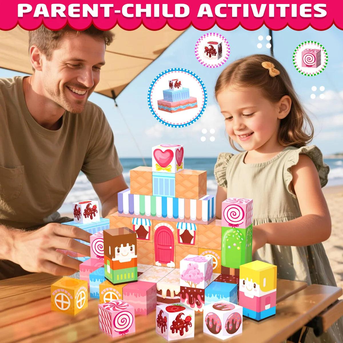  Magnetic Building Blocks | Ages 4-6 | Toylandeu™ 