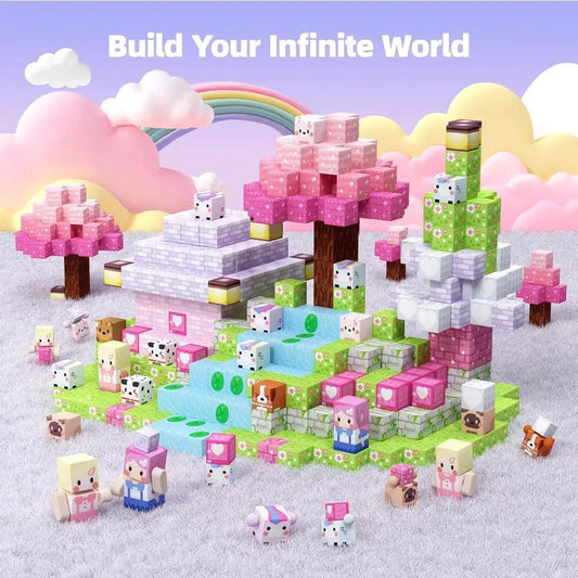  Magnetic Building Blocks Castle Kit Creative STEM Play -  ToylandEU™