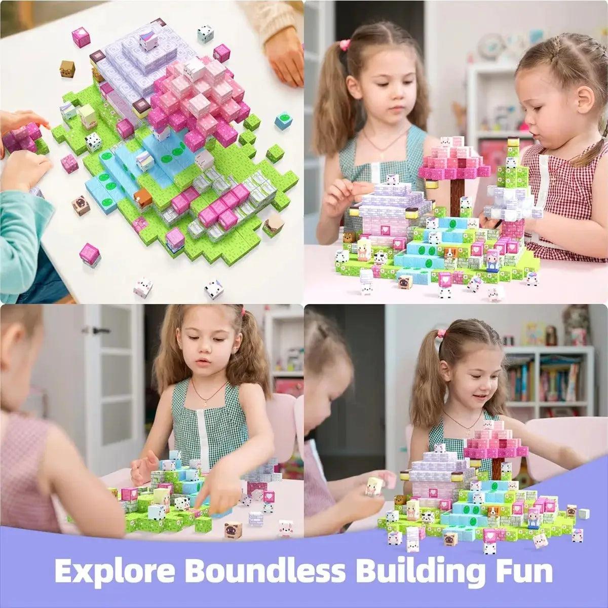  Magnetic Building Blocks Castle Kit Creative STEM Play -  ToylandEU™