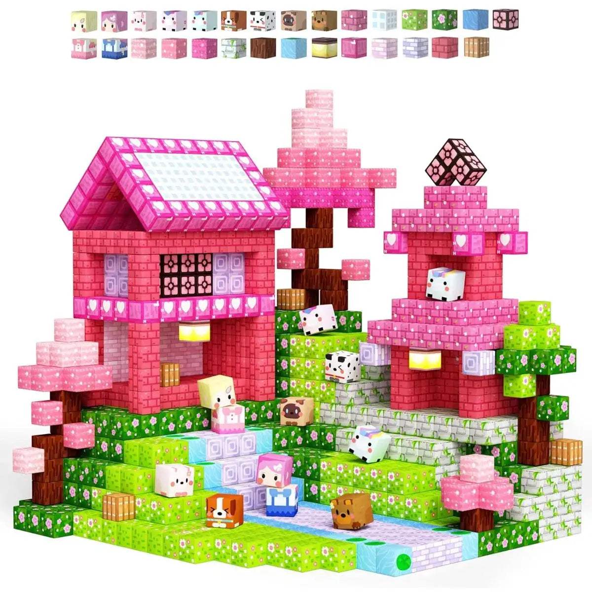  Magnetic Building Blocks Castle Kit Creative STEM Play -  ToylandEU™