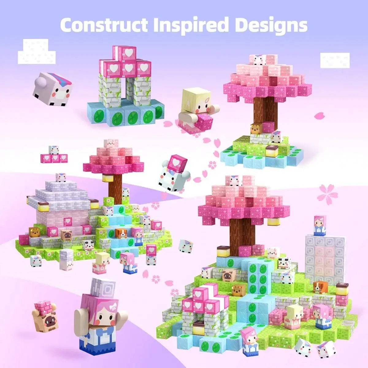  Magnetic Building Blocks Castle Kit Creative STEM Play -  ToylandEU™