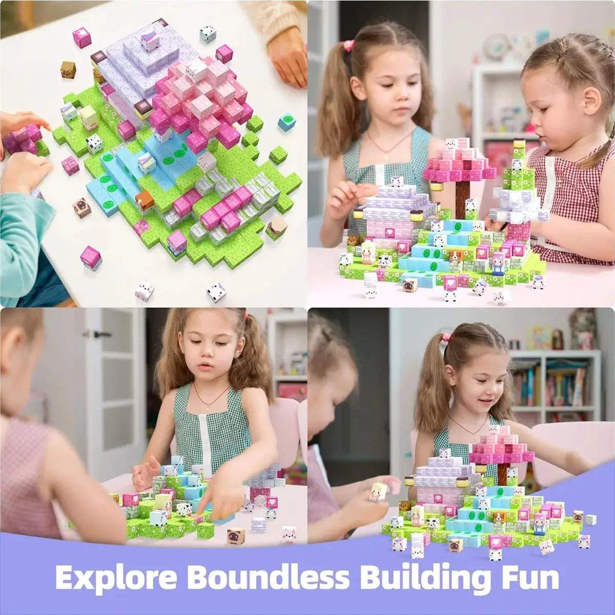  Magnetic Building Blocks Castle Kit Creative STEM Play -  ToylandEU™