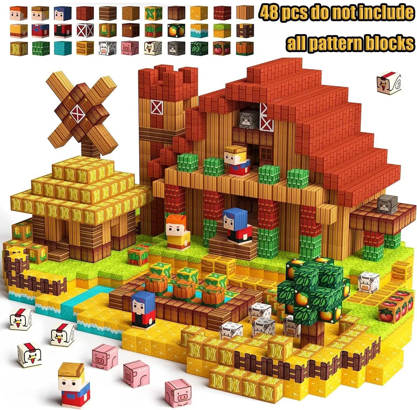  Magnetic Building Blocks Castle Kit Creative STEM Play -  ToylandEU™