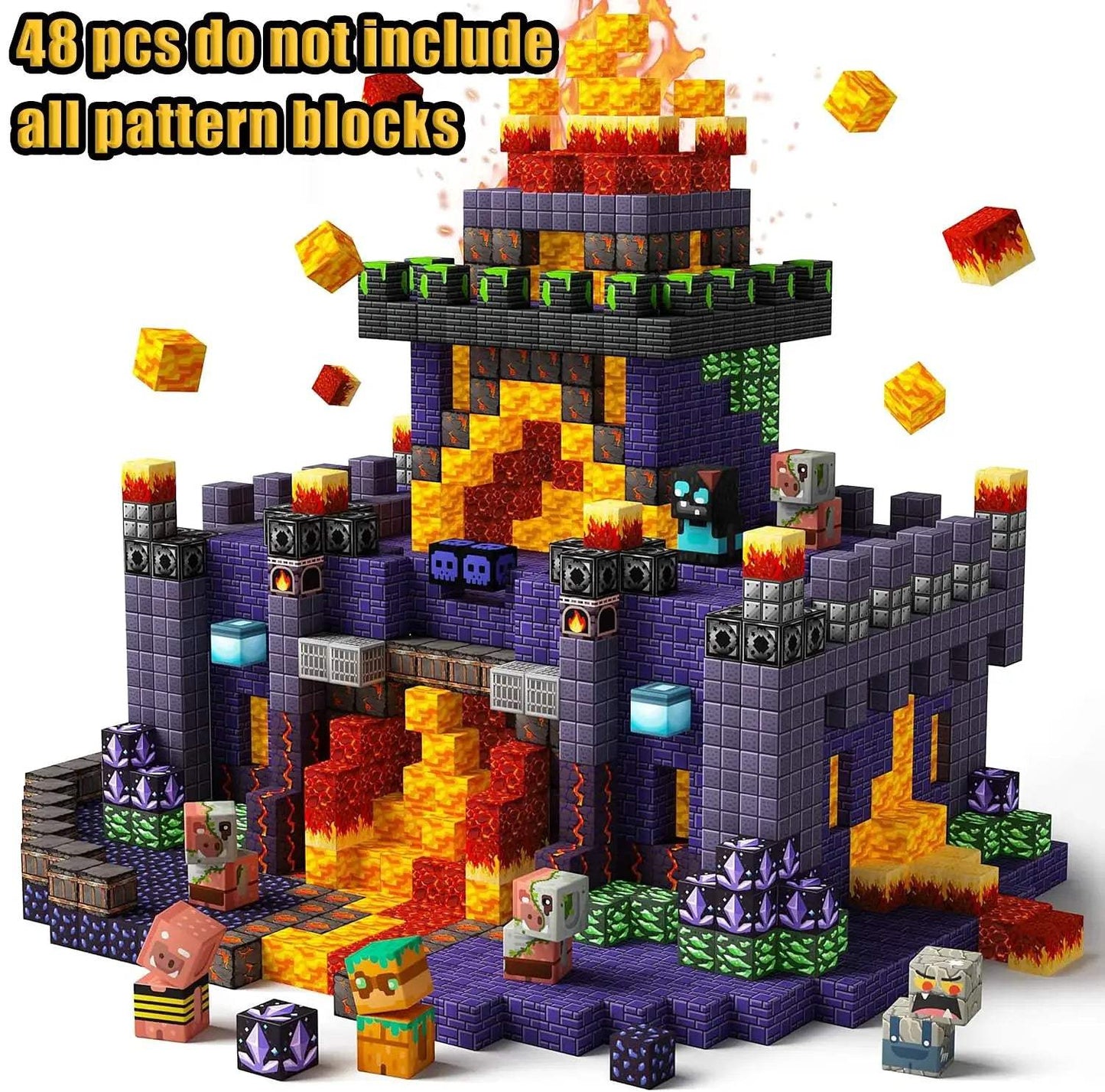  Magnetic Building Blocks Castle Kit Creative STEM Play -  ToylandEU™