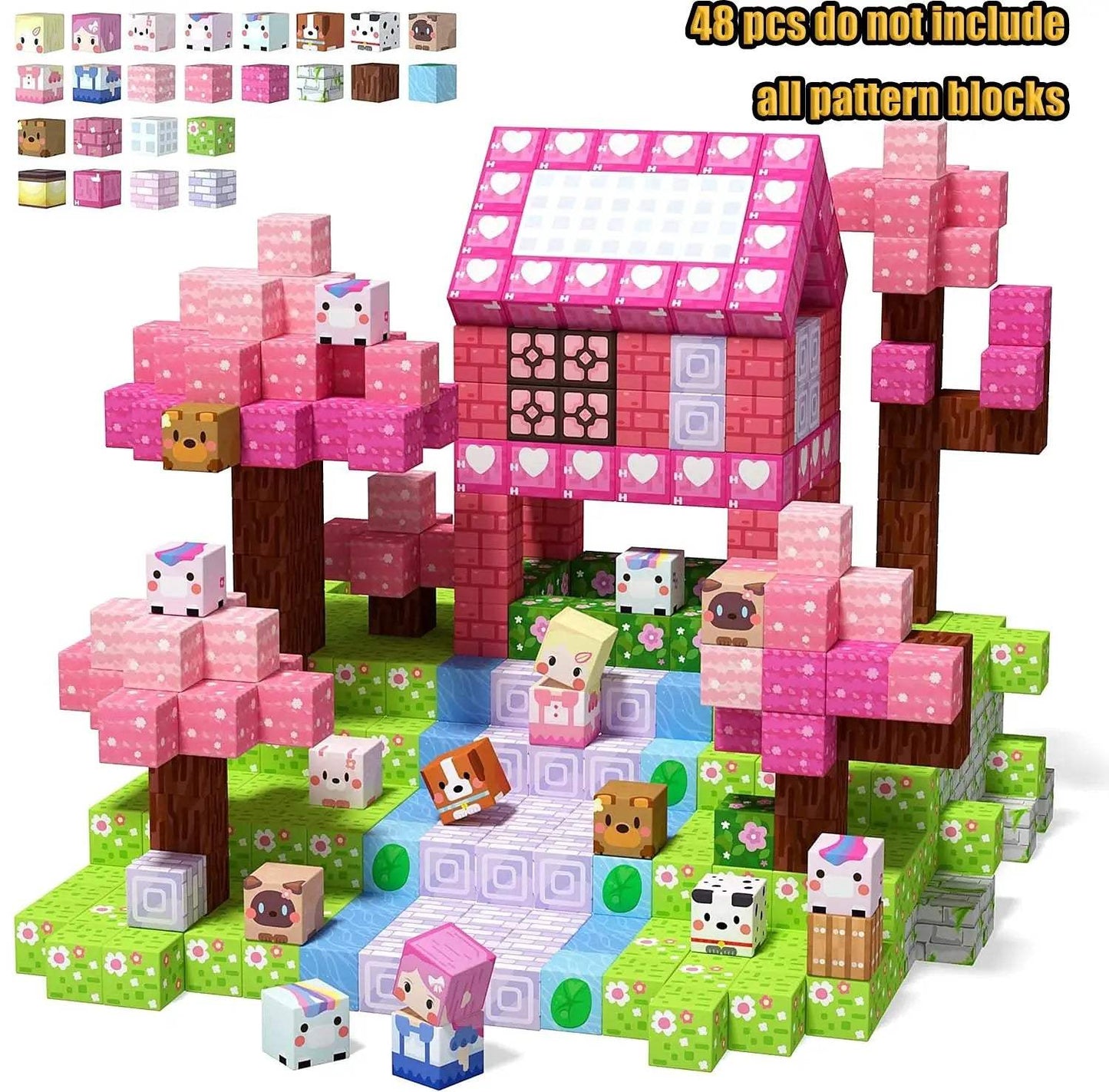  Magnetic Building Blocks Castle Kit Creative STEM Play -  ToylandEU™