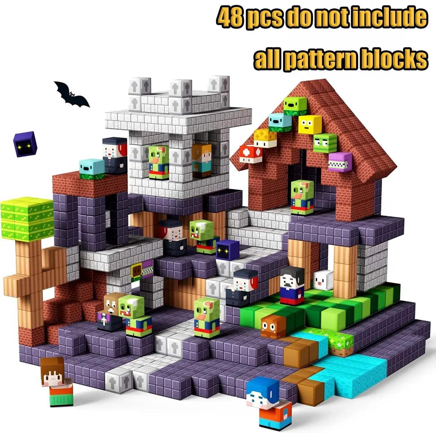  Magnetic Building Blocks Castle Kit Creative STEM Play -  ToylandEU™