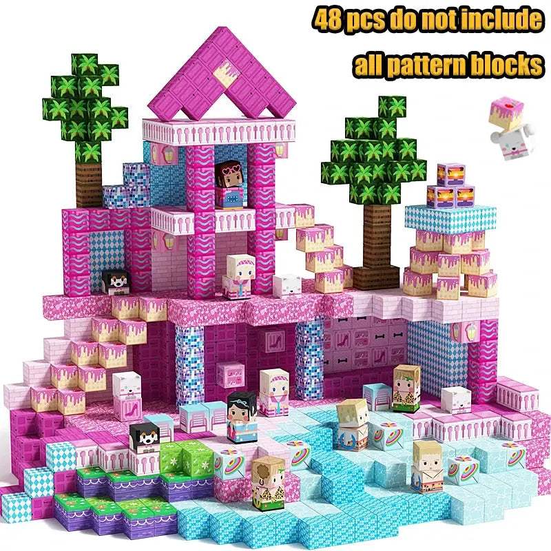  Magnetic Building Blocks Castle Kit Creative STEM Play -  ToylandEU™
