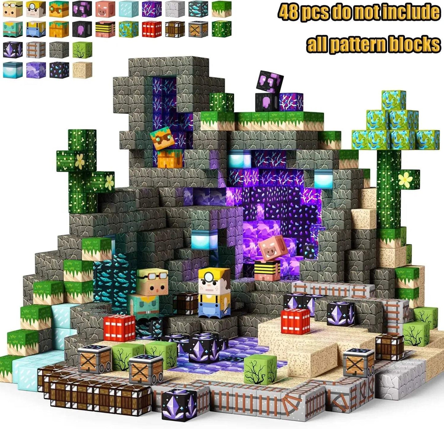  Magnetic Building Blocks Castle Kit Creative STEM Play -  ToylandEU™