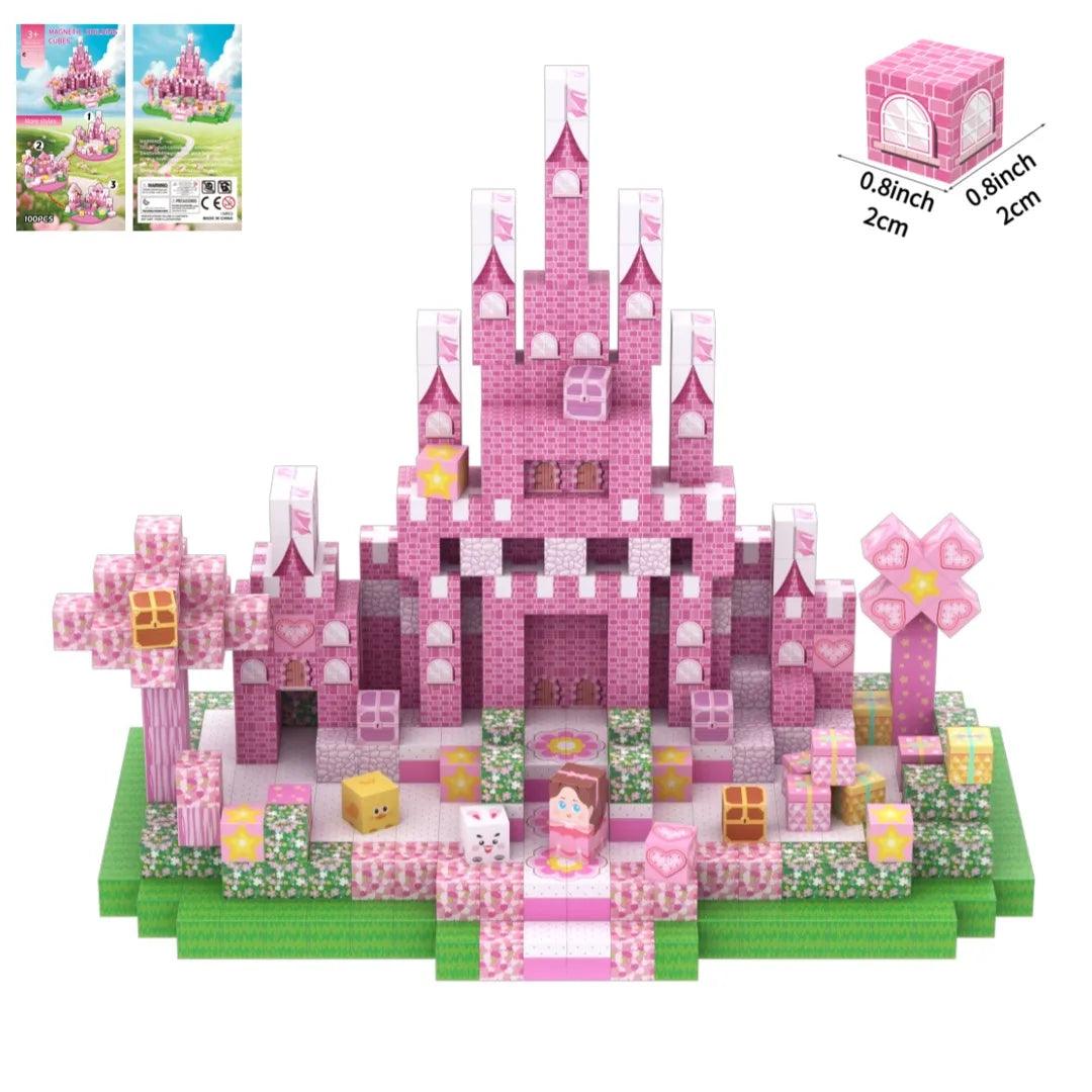  Magnetic Building Blocks | Cherry Blossom | Toylandeu™ 