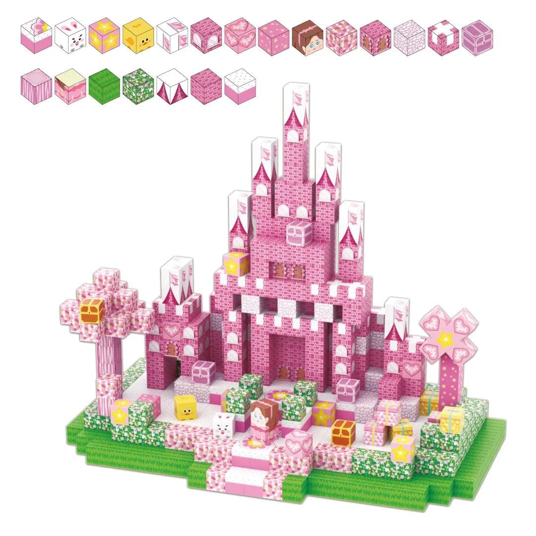  Magnetic Building Blocks | Cherry Blossom | Toylandeu™ 