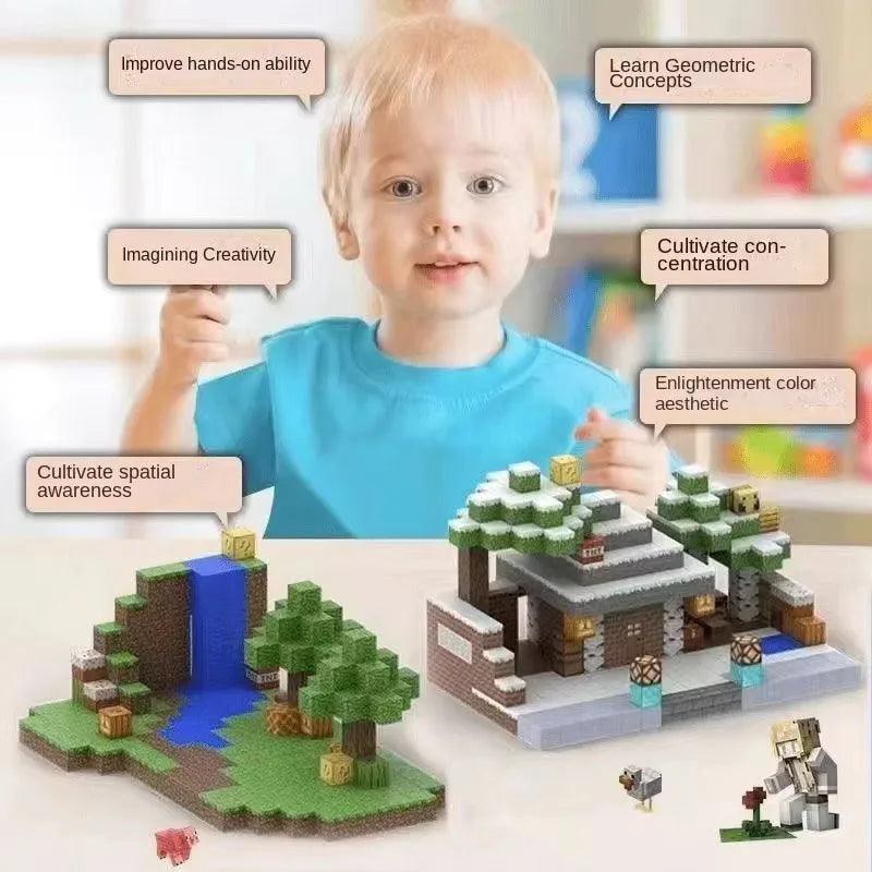  Magnetic Building Blocks Cube Magnet Set Toylandeu 