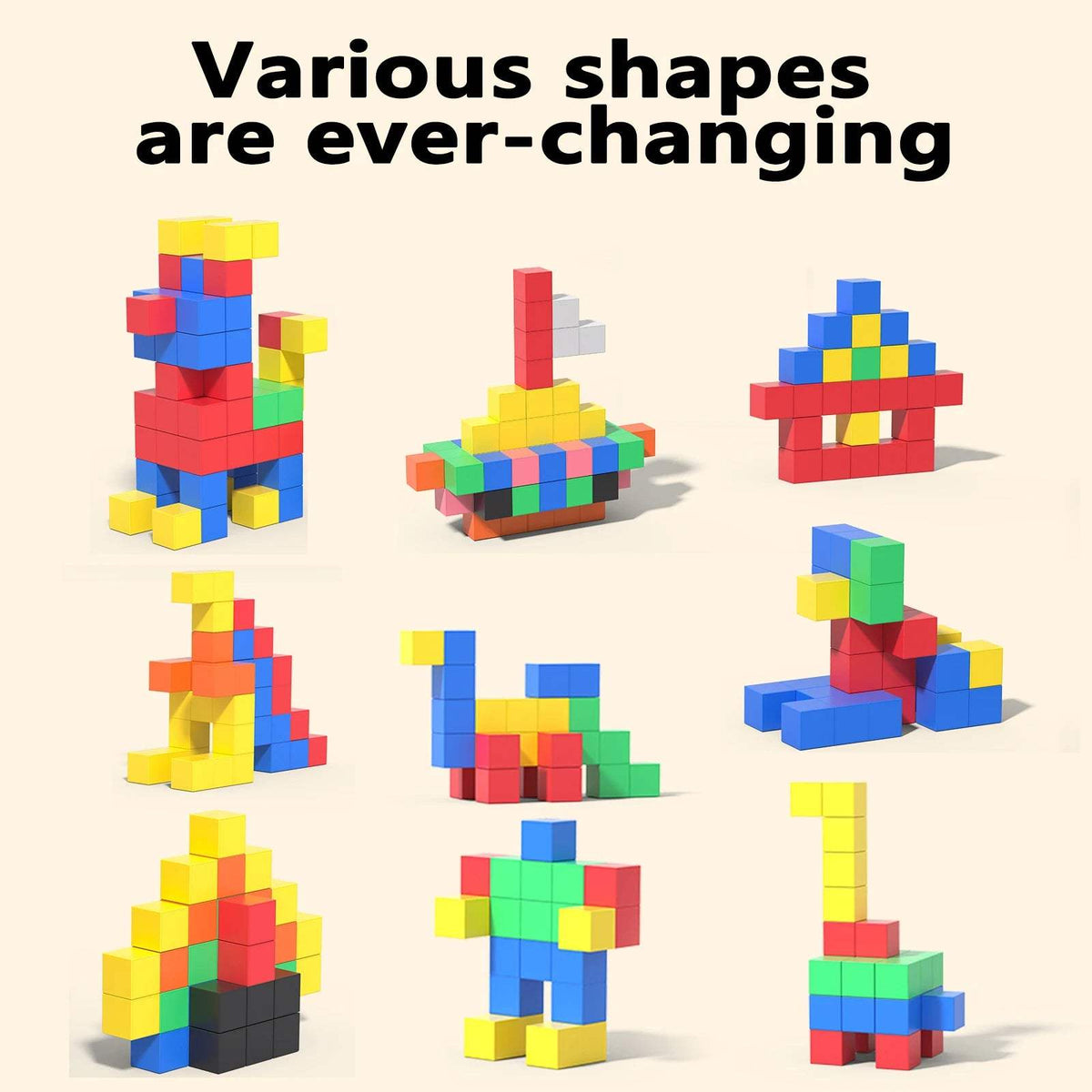 Magnetic Building Blocks | Durable Plastic | Toylandeu™