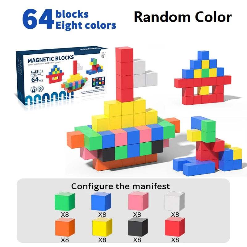 Magnetic Building Blocks | Durable Plastic | Toylandeu™