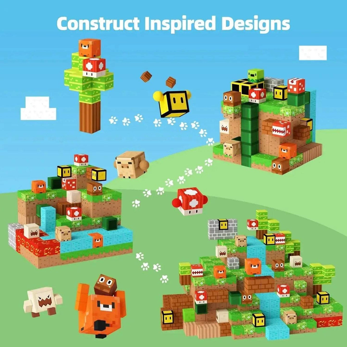 Magnetic Building Blocks For Kids 3 Plus Creative World - ToylandEU
