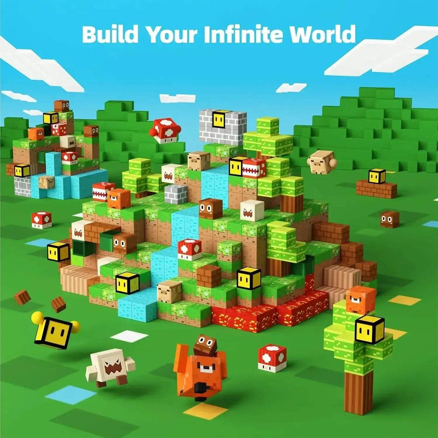 Magnetic Building Blocks For Kids 3 Plus Creative World - ToylandEU
