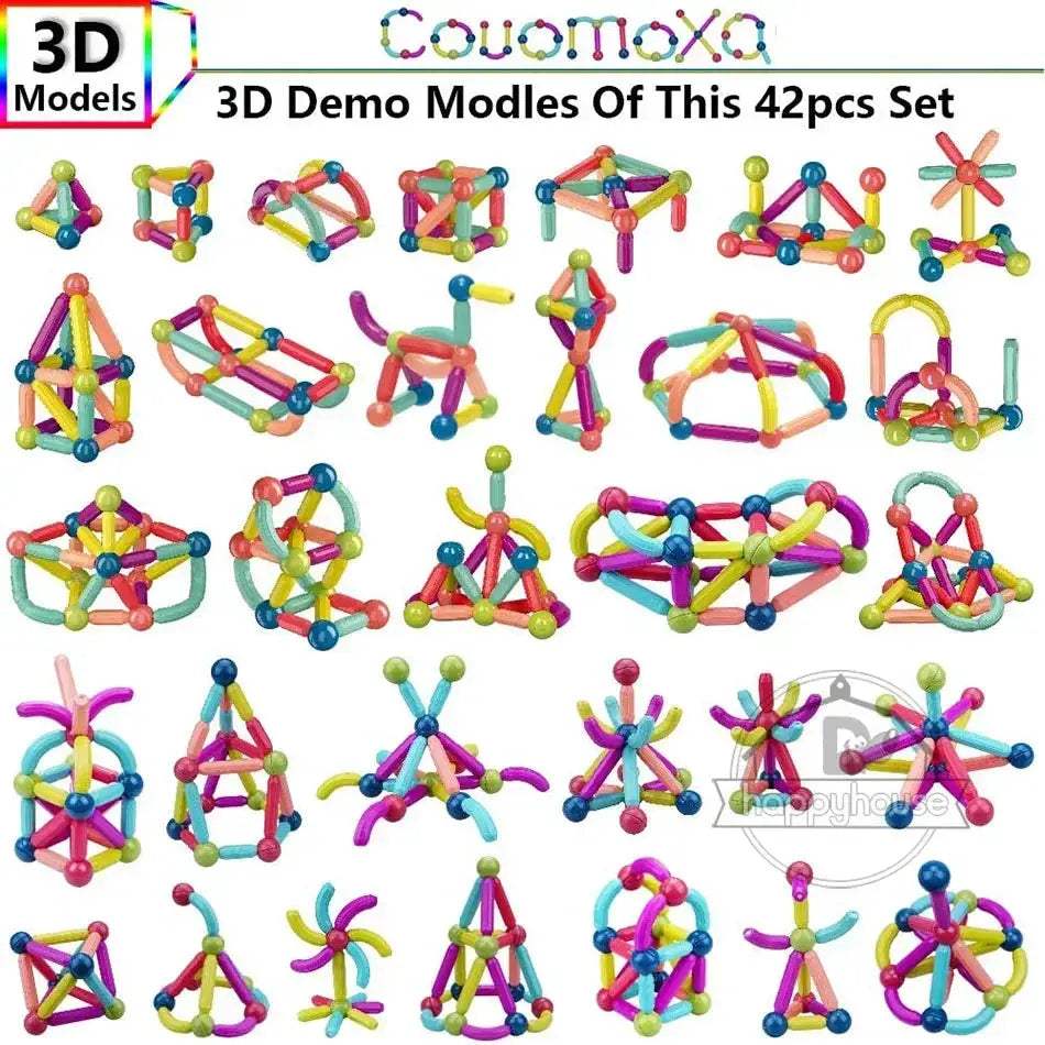 Magnetic Building Blocks For Kids STEM Construction Toys - ToylandEU