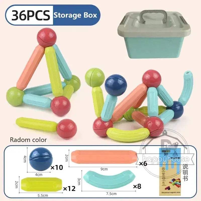 Magnetic Building Blocks For Kids STEM Construction Toys - ToylandEU