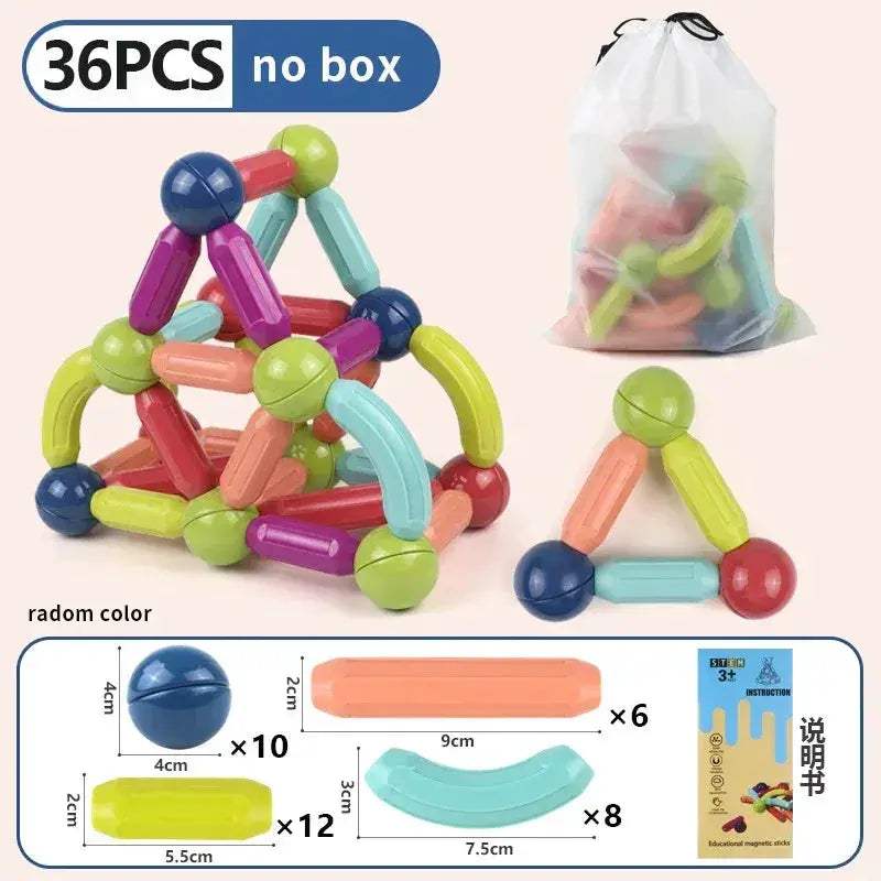 Magnetic Building Blocks For Kids STEM Construction Toys - ToylandEU