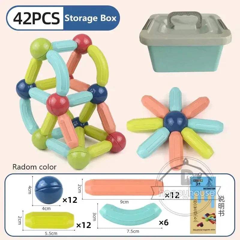 Magnetic Building Blocks For Kids STEM Construction Toys - ToylandEU