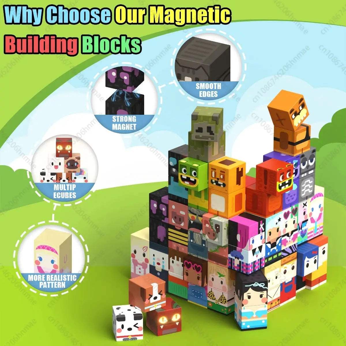  Magnetic Building Blocks For STEM Toy Educational Fun -  ToylandEU™