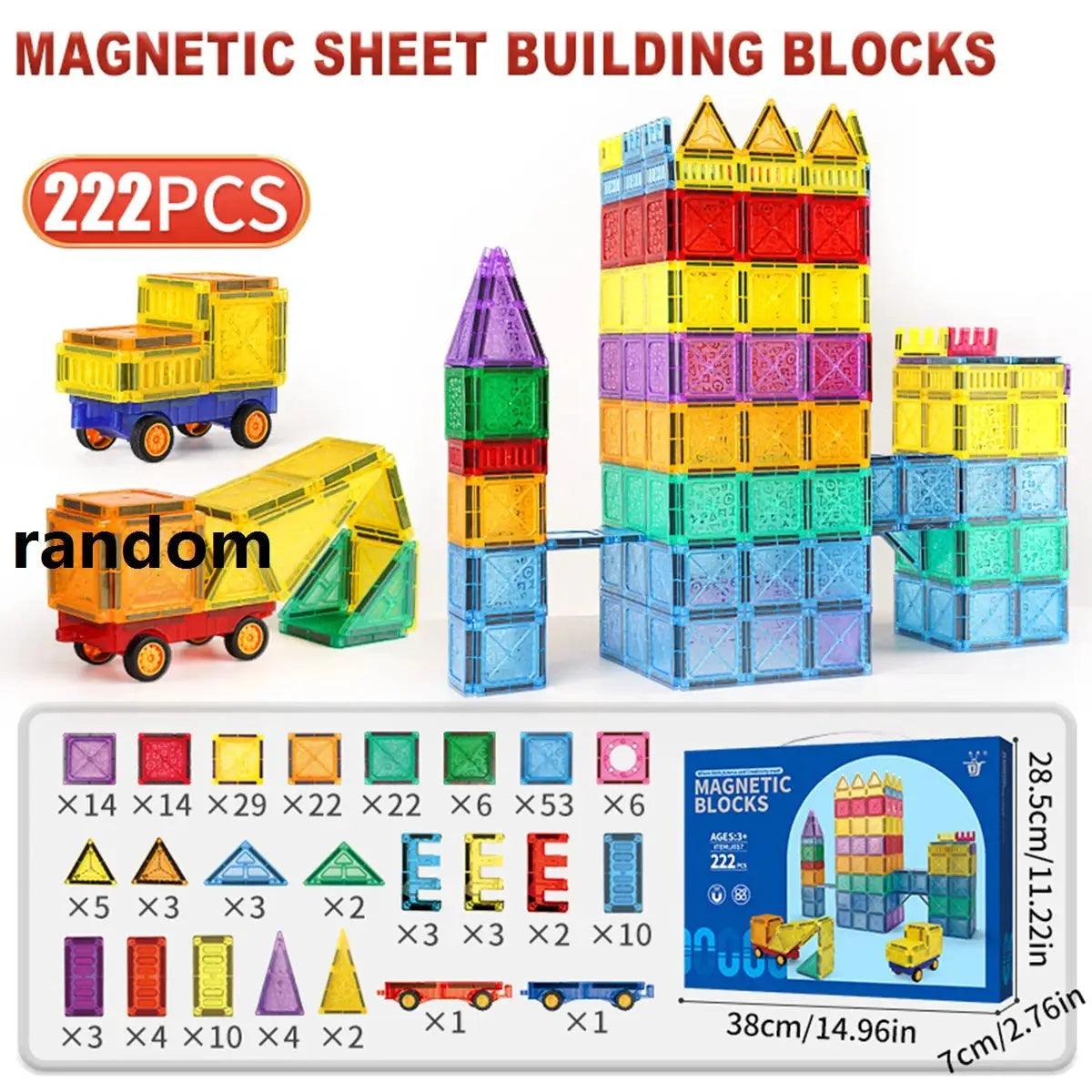  Magnetic Tiles For Kids Ages 3 To 8 Educational Blocks -  ToylandEU™