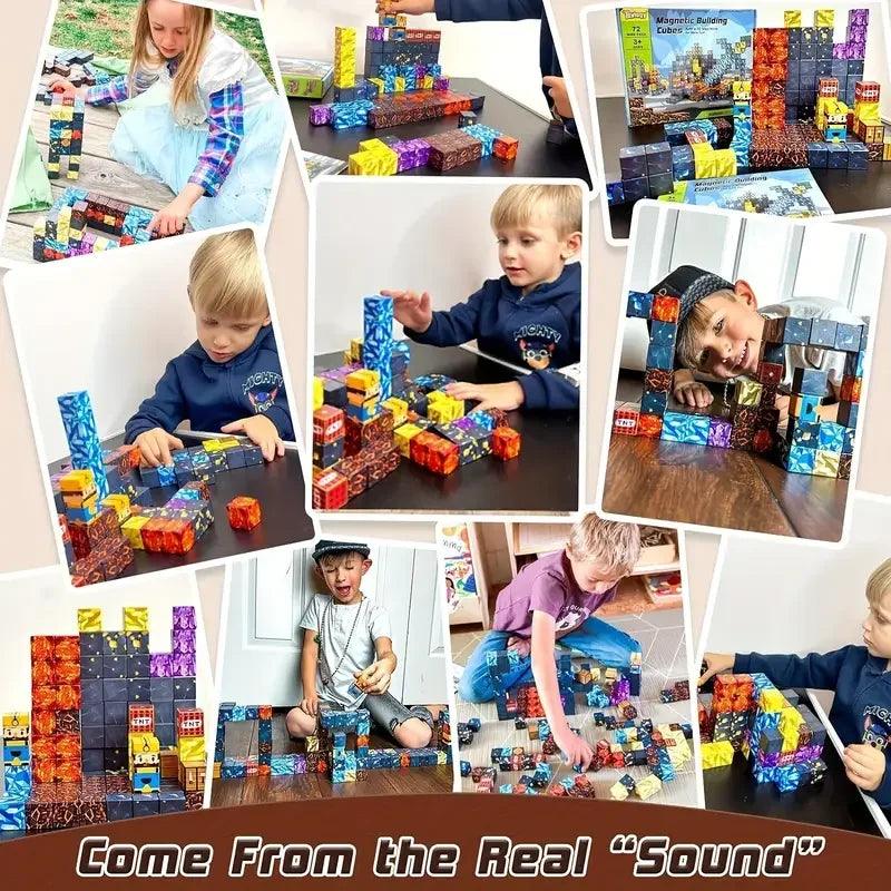  Magnetic Building Blocks | Lego Compatible | Toylandeu 