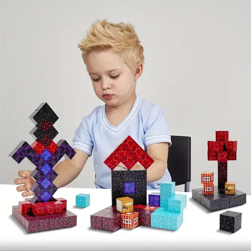  Magnetic Building Blocks | Lego Compatible | Toylandeu 