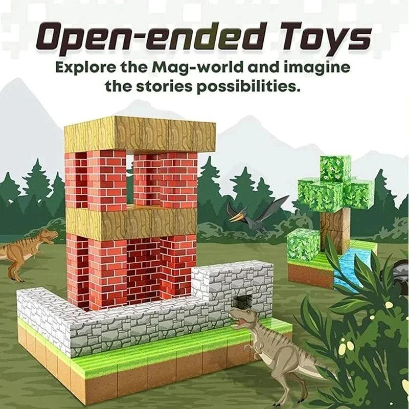  Magnetic Building Blocks | Lego Compatible | Toylandeu 