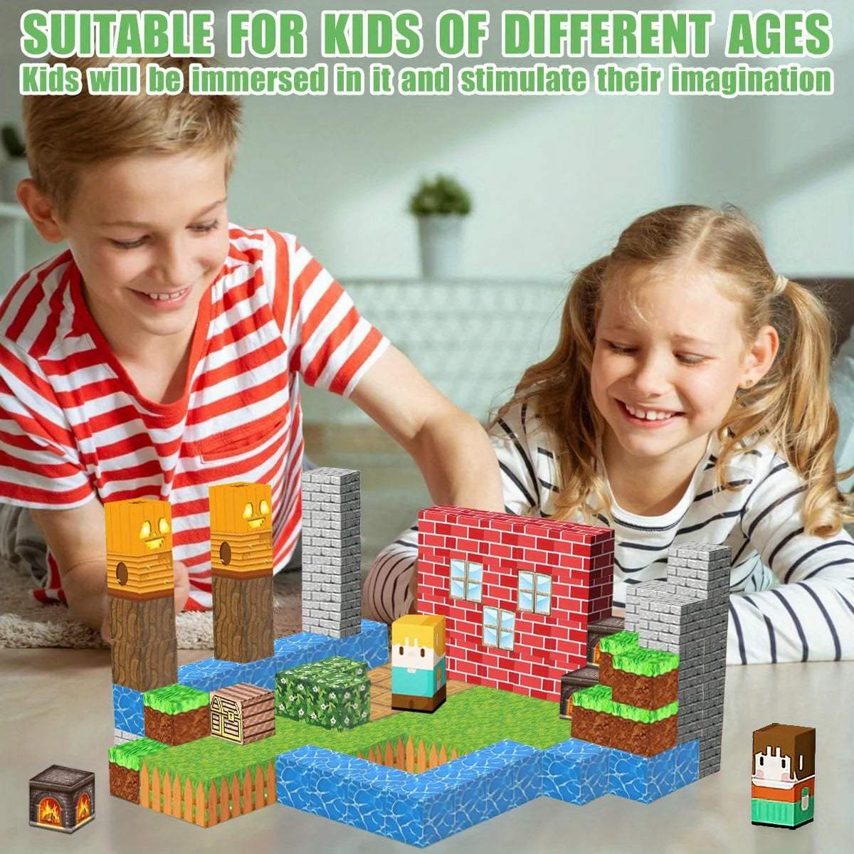 Magnetic Building Blocks | Lego Compatible | Toylandeu™